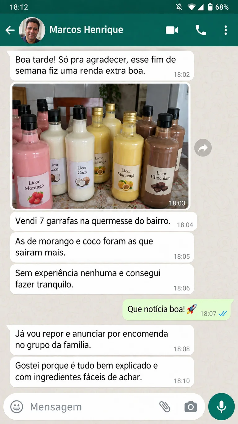 Mensagem de WhatsApp de cliente 10